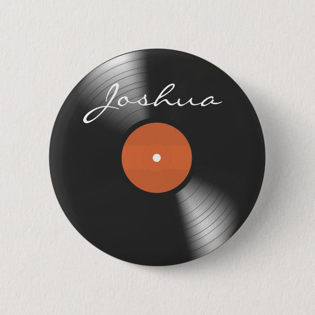 Badge Rond 5 Cm Disque vinyle (Devant)