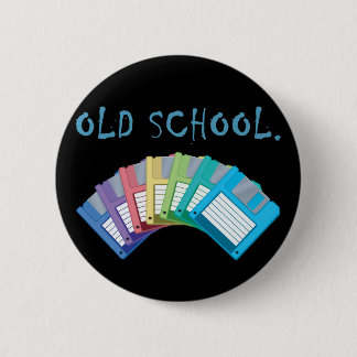 Badge Rond 5 Cm disquettes informatiques anciennes