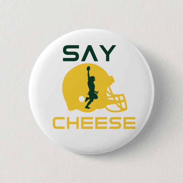 Badge Rond 5 Cm Dites le bouton de fromage (Devant)