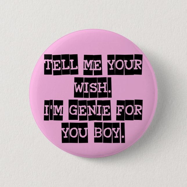 Badge Rond 5 Cm Dites-moi votre souhait (Devant)