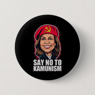 Badge Rond 5 Cm Dites Non Au Kamunisme Votez Trump Vance 2024 Drôl