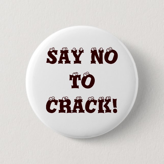 BADGE ROND 5 CM DITES NON DE FENDRE ! (Devant)
