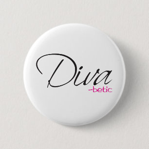 Badge Rond 5 Cm Diva-betic