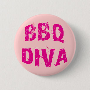 Badge Rond 5 Cm Diva de BBQ