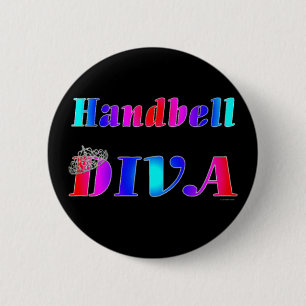 Badge Rond 5 Cm Diva de clochette