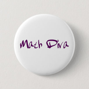 Badge Rond 5 Cm Diva de maths