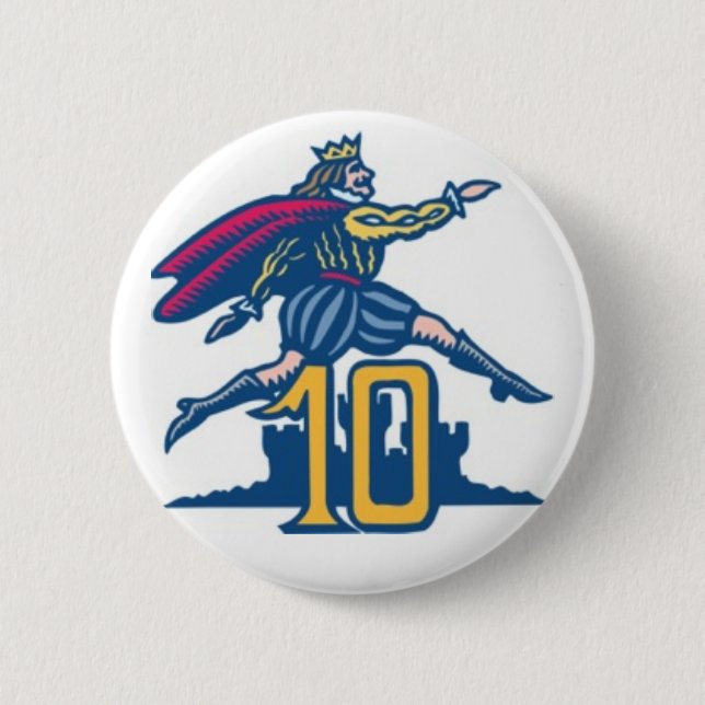 Badge Rond 5 Cm Dix seigneurs un-Sauter (Devant)
