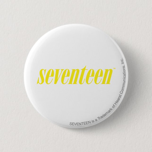 Badge Rond 5 Cm Dix-sept Logo-Jaunes (Devant)