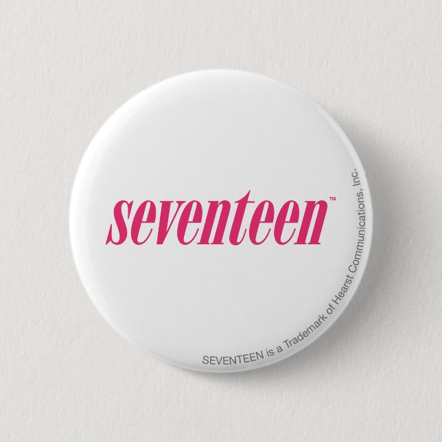 Badge Rond 5 Cm Dix-sept Logo-Magenta (Devant)