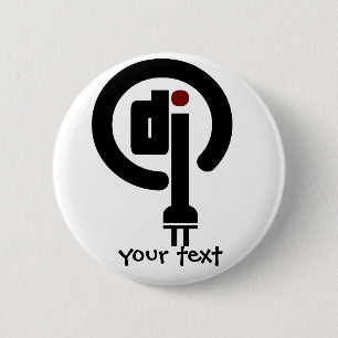 Badge Rond 5 Cm DJ cadeaux