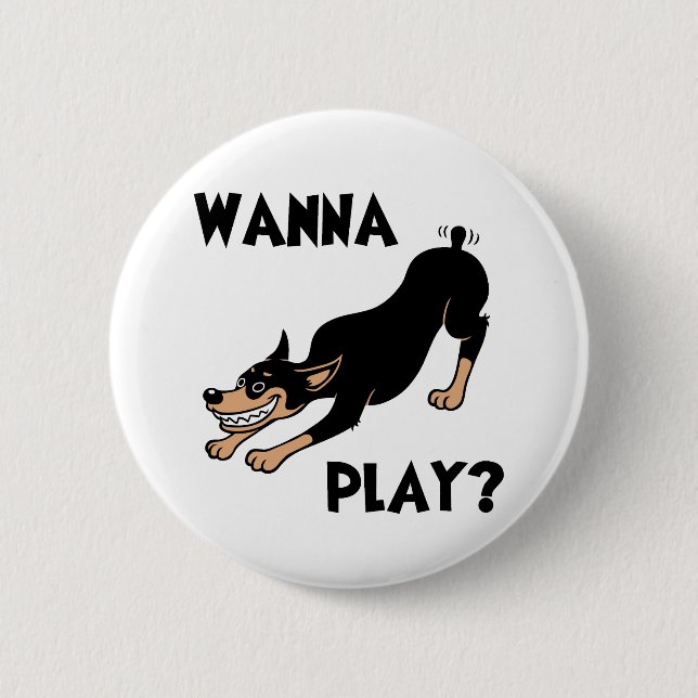 Badge Rond 5 Cm Dobie - jeu (Devant)