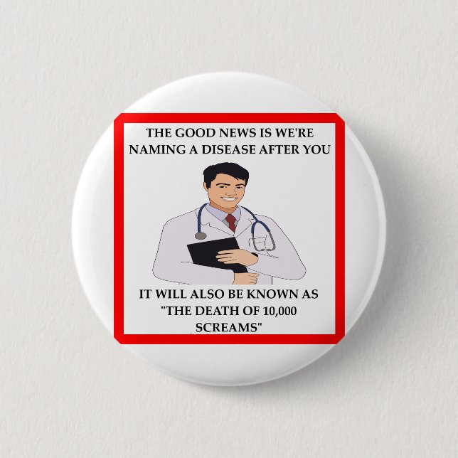 BADGE ROND 5 CM DOCTEUR (Devant)