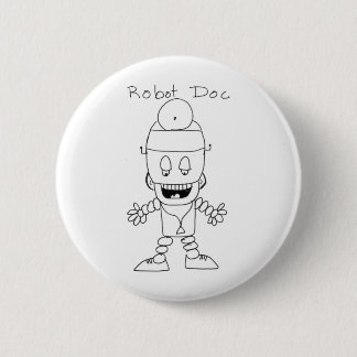 Badge Rond 5 Cm Docteur de robot