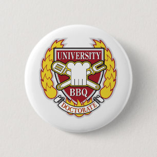 Badge Rond 5 Cm Doctorat de BBQ