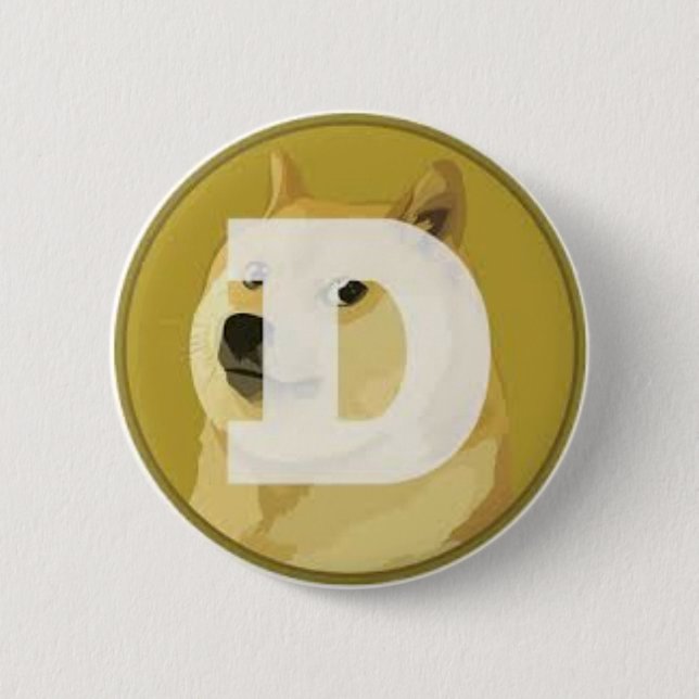 Badge Rond 5 Cm dogecoin botom (Devant)