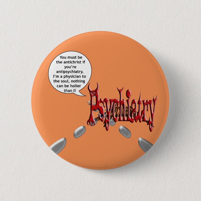 Badge Rond 5 Cm Doit être l'antichriste si vous êtes (Devant)