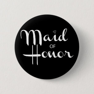 Badge Rond 5 Cm Domestique de rétro manuscrit d'honneur