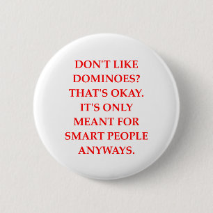 BADGE ROND 5 CM DOMINOS