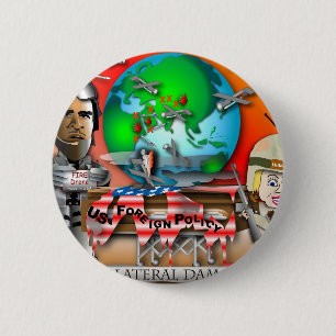 Badge Rond 5 Cm Dommages collatéraux