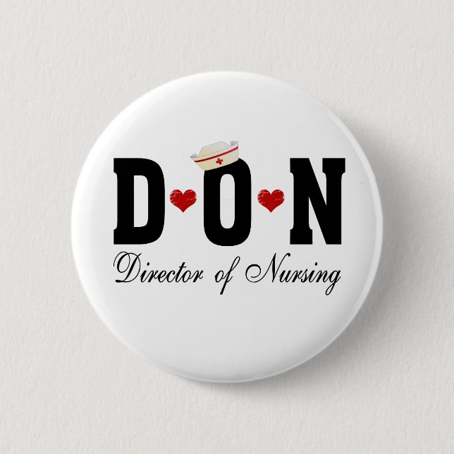 Badge Rond 5 Cm DON Directeur des soins infirmiers (Devant)