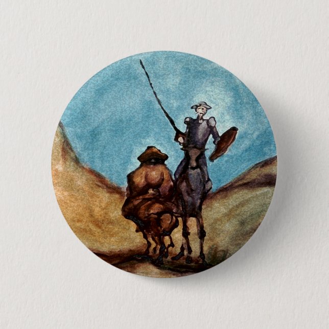 Badge Rond 5 Cm Don don Quichotte (Devant)