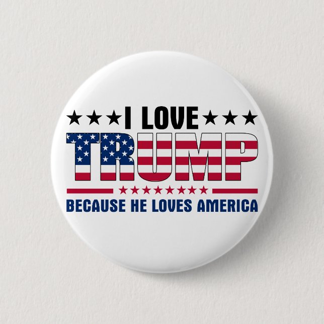 Badge Rond 5 Cm Donald Trump (Devant)