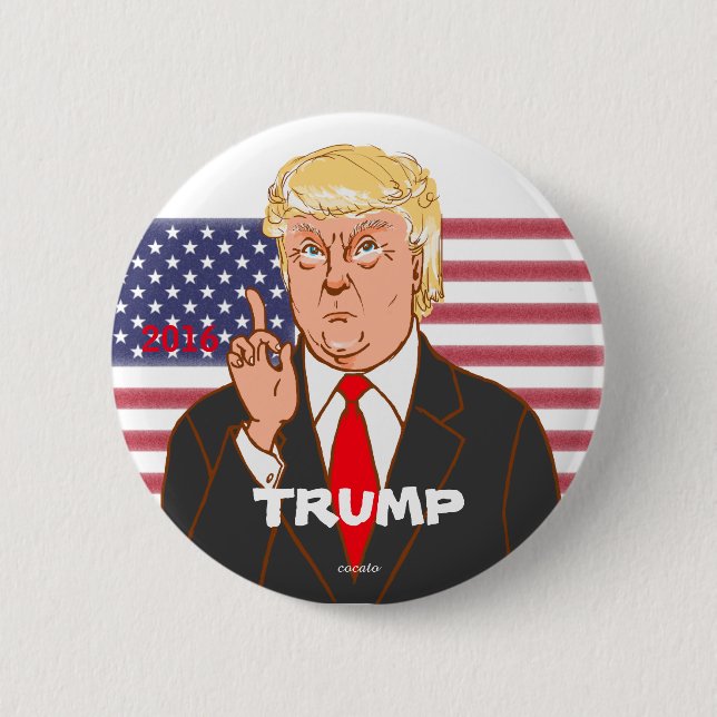 Badge Rond 5 Cm Donald Trump (Devant)