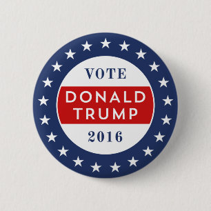 Badge Rond 5 Cm Donald Trump 2016