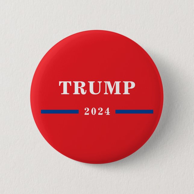 Badge Rond 5 Cm Donald Trump 2024 (Devant)