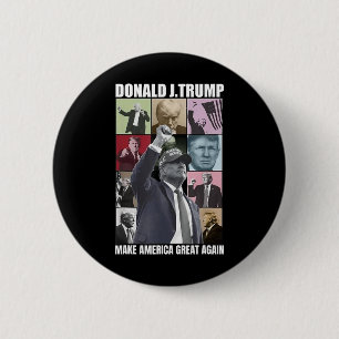 Badge Rond 5 Cm Donald Trump Era Officiel 2024 Donald Tru