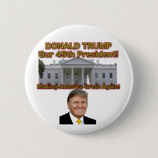 Badge Rond 5 Cm Donald Trump notre quarante-cinquième bouton de