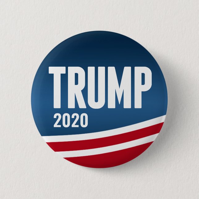 Badge Rond 5 Cm Donald Trump pour le président 2020 - Swoop modern (Devant)