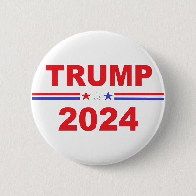 Badge Rond 5 Cm Donald Trump Président 2024 (Devant)