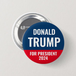 Badge Rond 5 Cm Donald Trump Président 2028