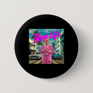 Badge Rond 5 Cm Donald Trump Thug Life