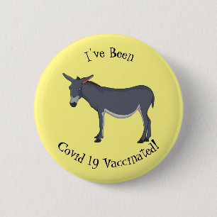 Badge Rond 5 Cm Donkey cartoon