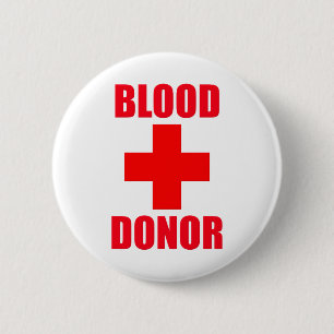 Badge Rond 5 Cm Donneur de sang