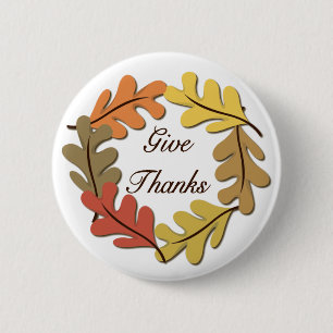 Badge Rond 5 Cm Donnez le bouton de mercis