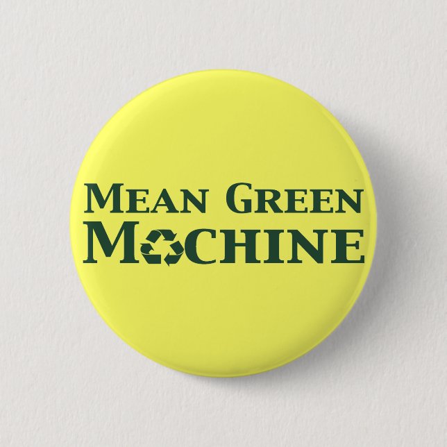 Badge Rond 5 Cm Dons de machine verte moyenne (Devant)