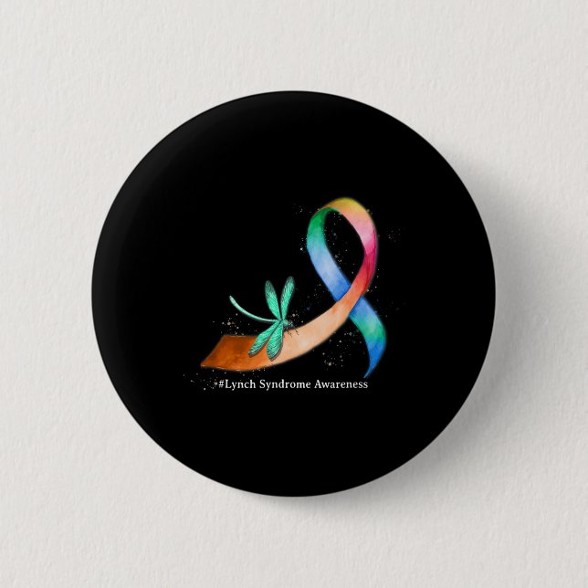 Badge Rond 5 Cm Dons de sensibilisation au syndrome de Lynchage de (Devant)