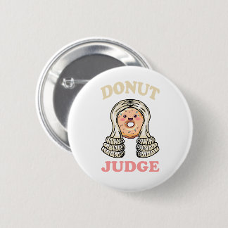 Badge Rond 5 Cm Donut Juge - Justice douce