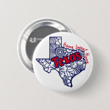 Doodle Floral Texas