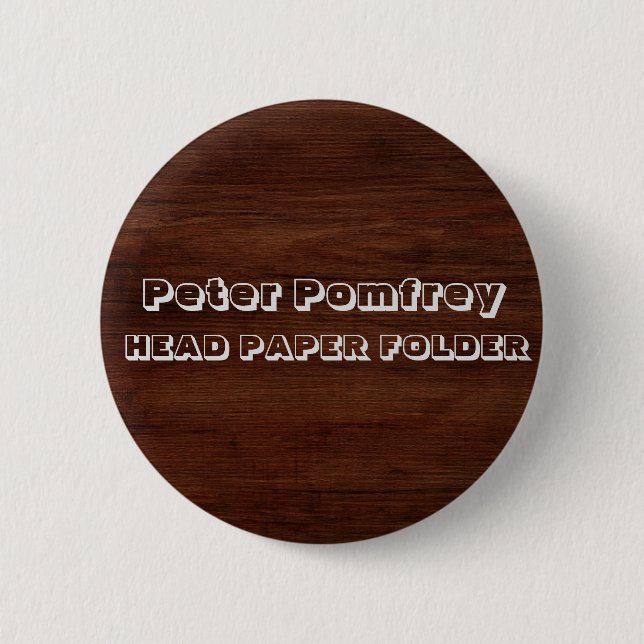 Badge Rond 5 Cm Dossier papier - drôle, nouveauté (Devant)