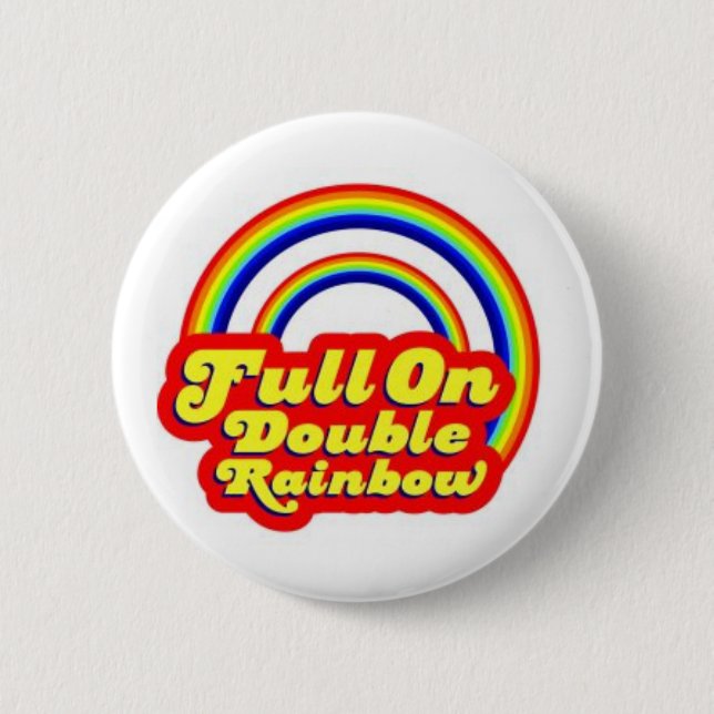 Badge Rond 5 Cm Double arc-en-ciel ! (Devant)