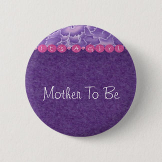 Badge Rond 5 Cm douche de Fille-bébé