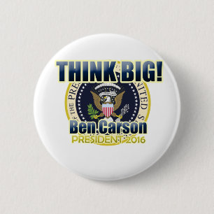 Badge Rond 5 Cm Dr. Ben Carson pour le président