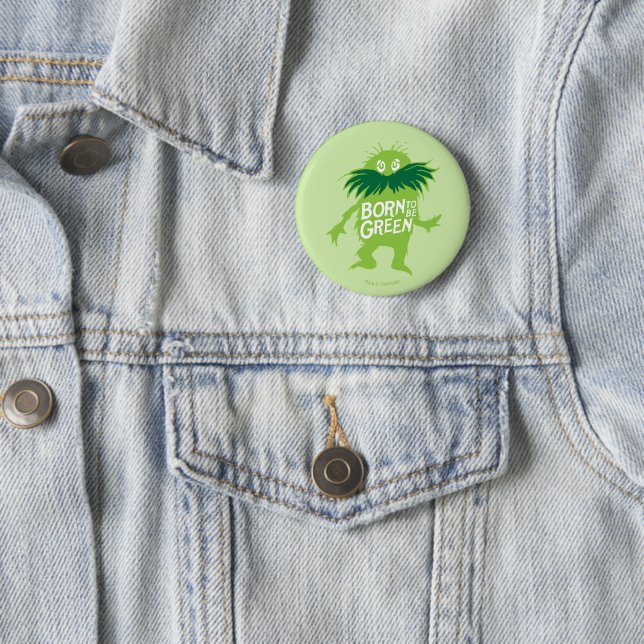 Badge Rond 5 Cm Dr Seuss | Lorax - Né Pour Être Vert (En situation)