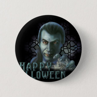 Badge Rond 5 Cm Dracula Halloween