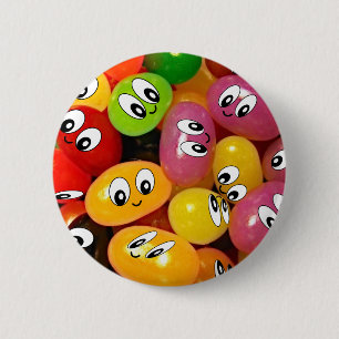 Badge Rond 5 Cm Dragée à la gelée de sucre mignonne