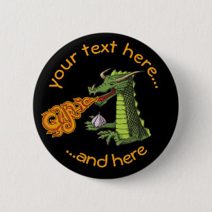 Badge Rond 5 Cm Dragon d'ail
